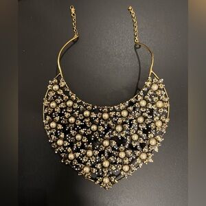 LaggioM Venezia vintage costume jewelry collar bib necklace